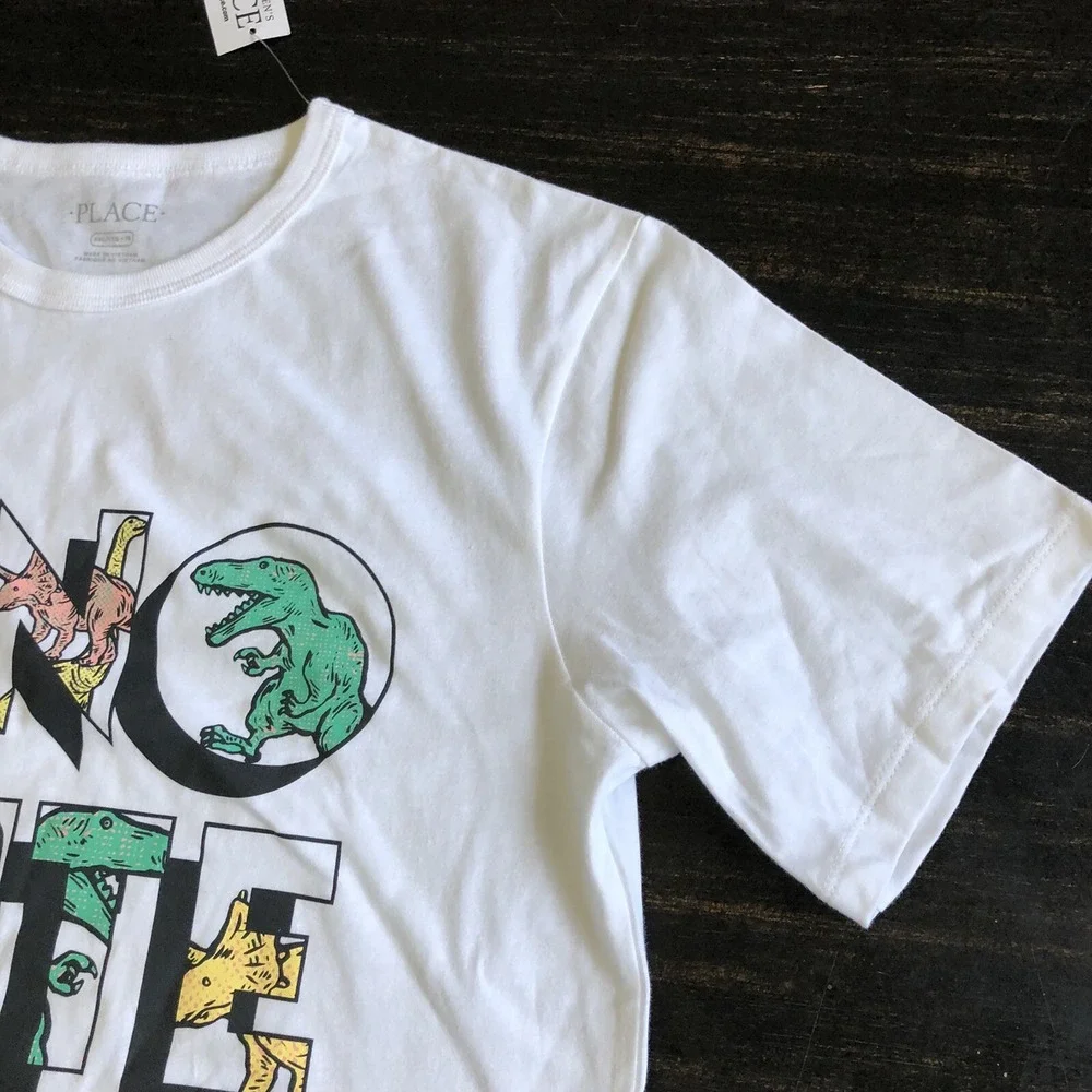 The Children's Place Boy's Dinosaur Graphic Short Sleeve‎ T-Shirt XXL (16) NEW